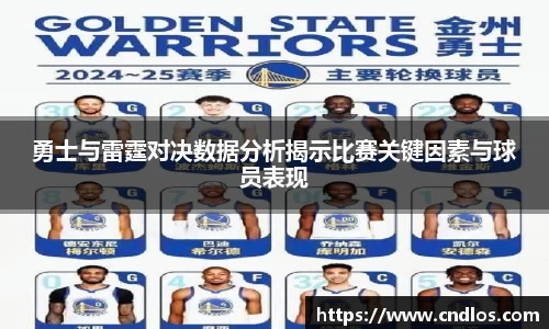 beats365勇士与雷霆对决数据分析揭示比赛关键因素与球员表现
